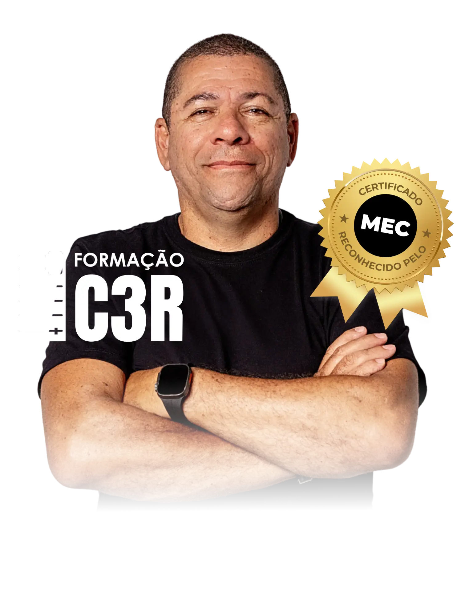 Aguinaldo Ramos, professor da Formação C3R, com certificado reconhecido pelo MEC