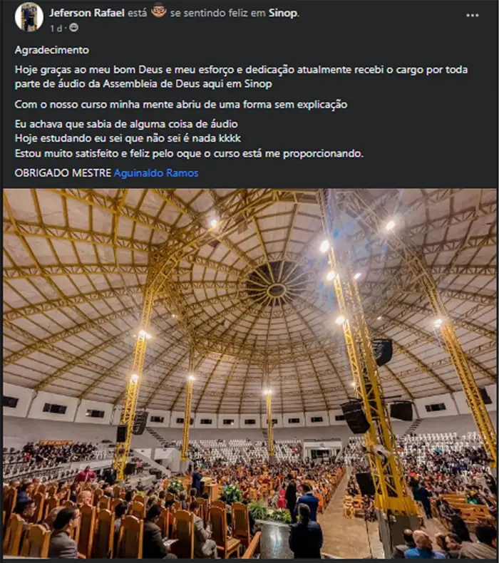 Depoimento de aluno da Formação C3R