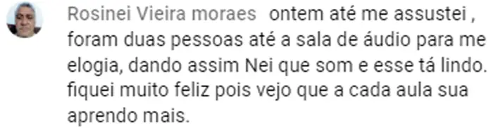 Depoimento de aluno da Formação C3R